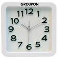 Large Retro Look Analog Alarm Clock-WHITE